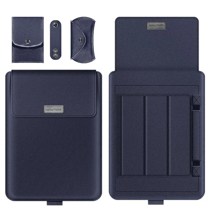 Pochette Ordinateur Cuir + Support PC - Standoo Nuit