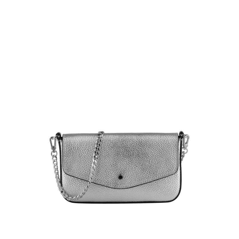 Club - Sac pochette argentée