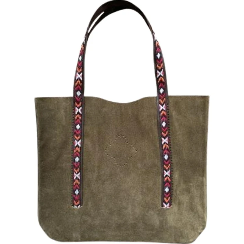 Sac en cuir kaki