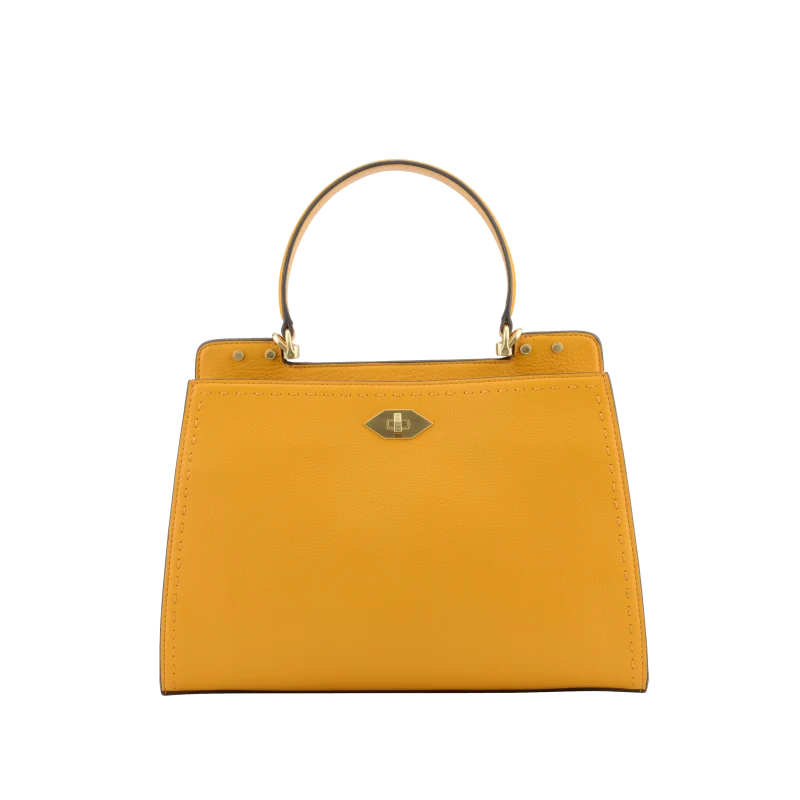 Trianon - Sac à main safran GM