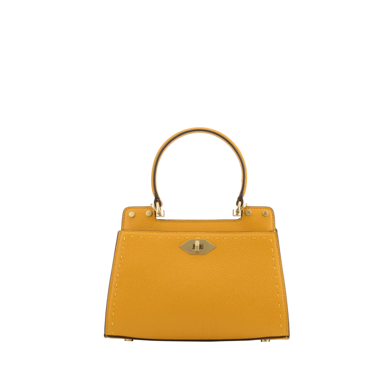 Trianon - Sac à main safran PM