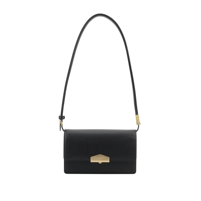 Anjou - Sac porté épaule noir PM