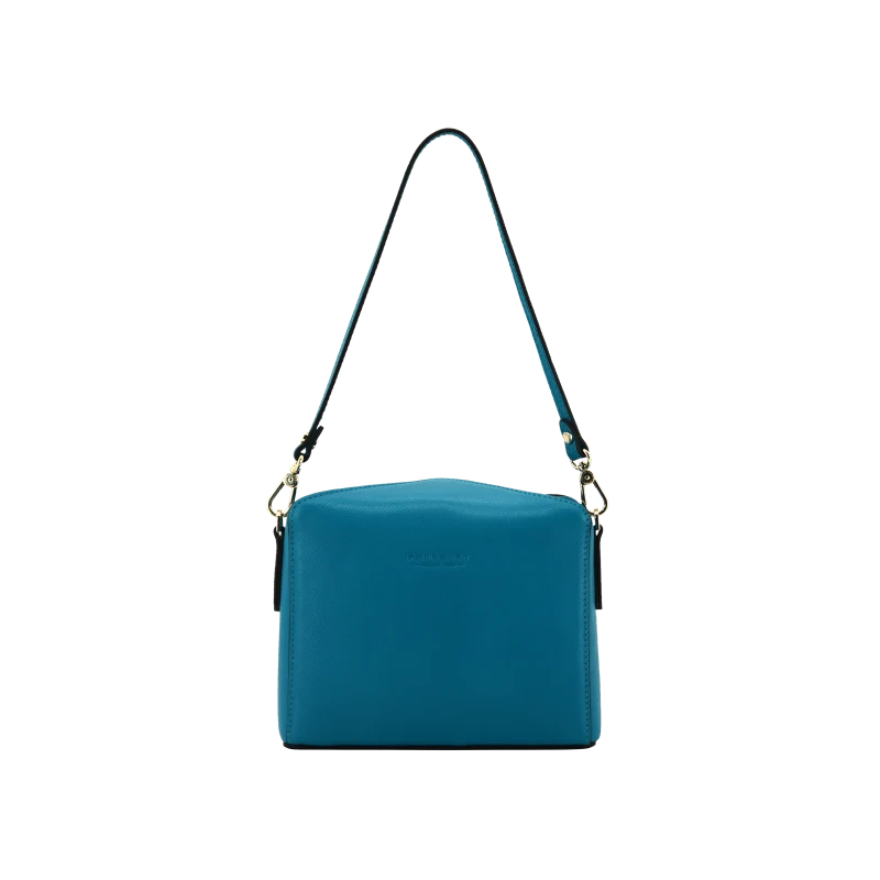 Cassetta - Sac porté épaule turquoise
