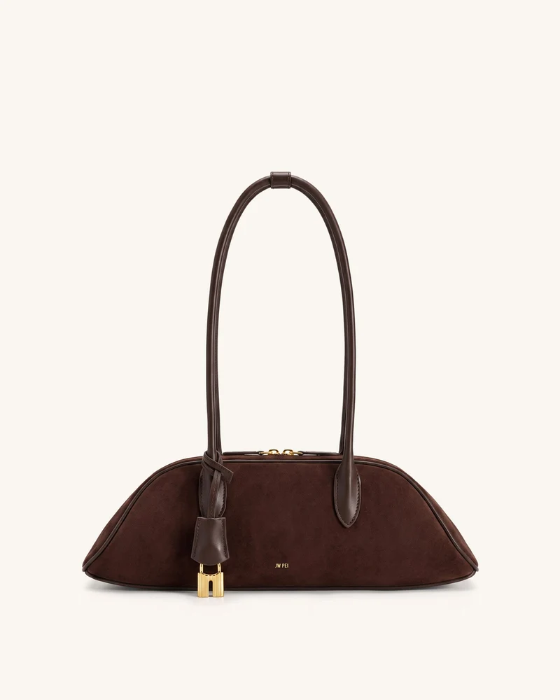 Zora Sac à bandoulière en similicuir suédé - Marron café