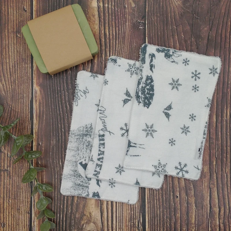 Lingettes démaquillantes - 3/Paquet - Chevreuils/Flocons