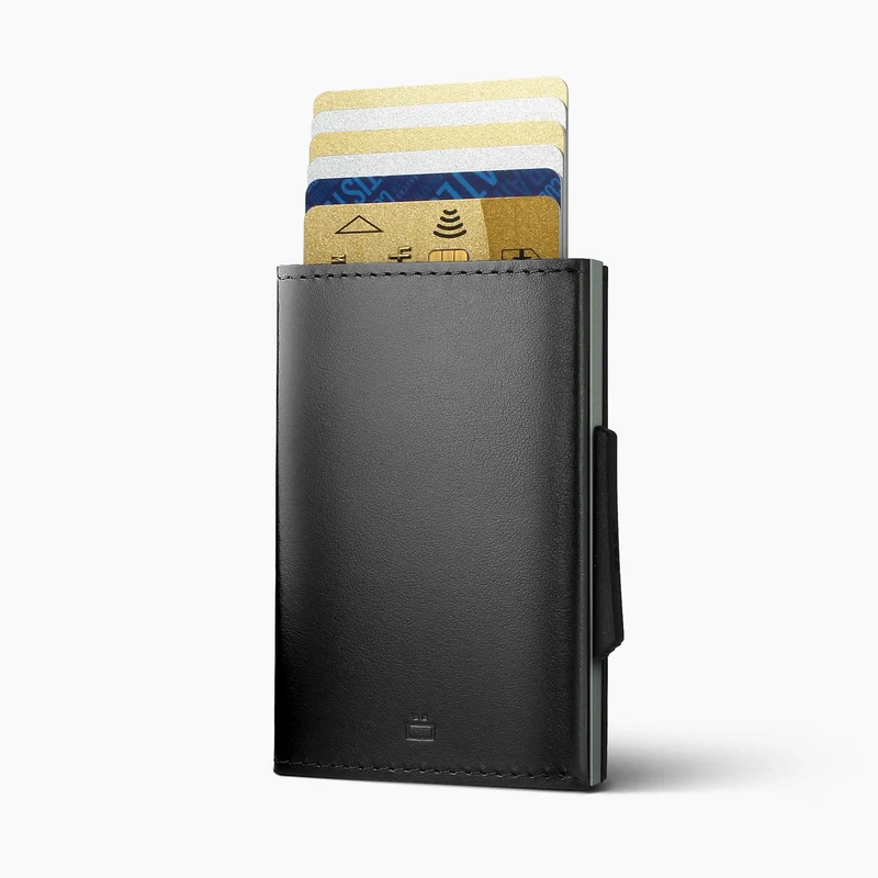 Porte-cartes automatique CASCADE SLIM | Platinium Black