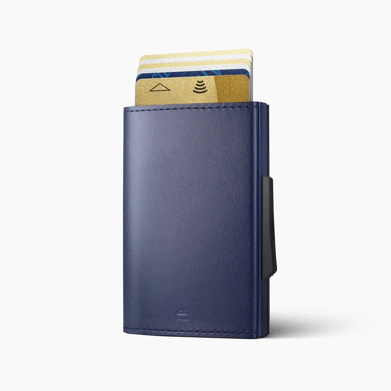 Porte-cartes automatique CASCADE SLIM | Navy Blue