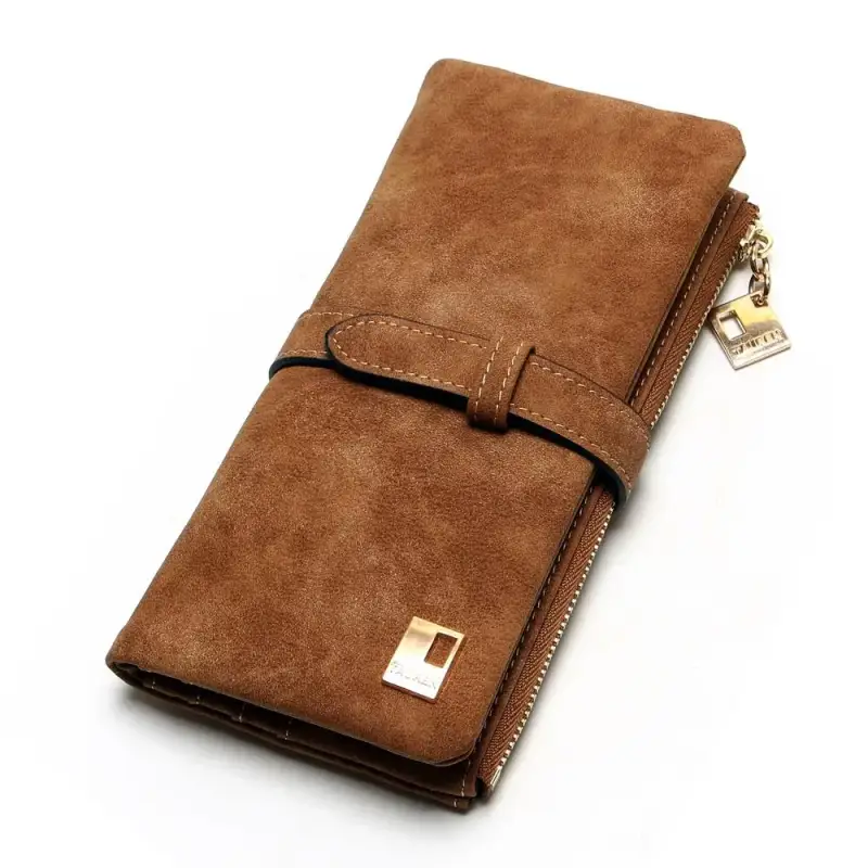 Portefeuille Porte-Carte Femme Daim