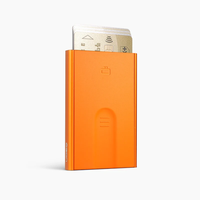 Porte-cartes automatique SLIDER | Orange