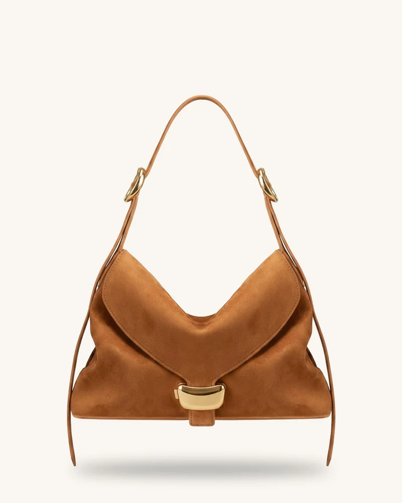 Sienna Sac hobo en faux daim - Marron
