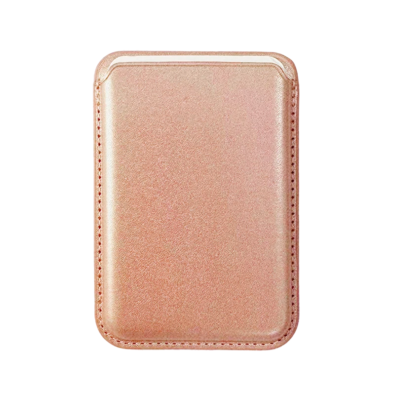 Leather MagSafe Wallet - Rose Gold
