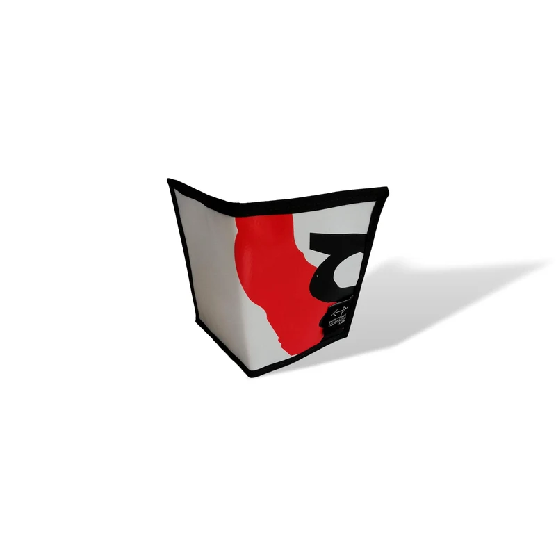 Étui à passeport - écoresponsable - blanc, rouge et noir