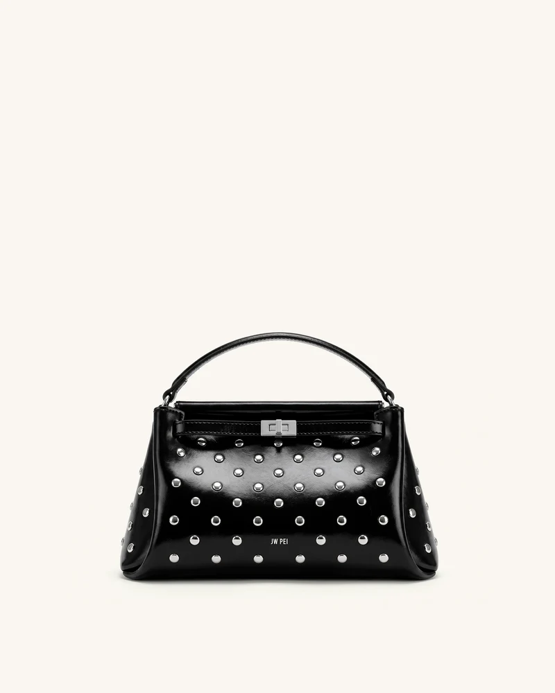 Carmen Sac à poignée supérieure clouté - Noir encre