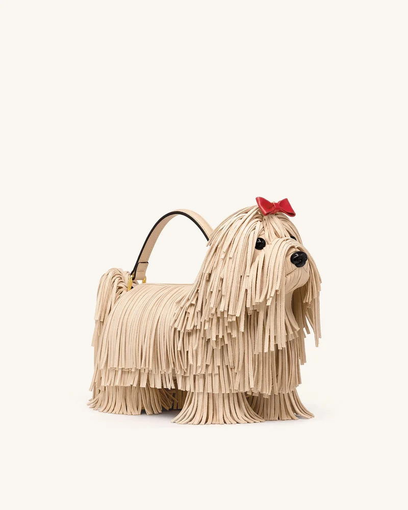 Coco Sac à main en forme de chien ébouriffé - Abricot