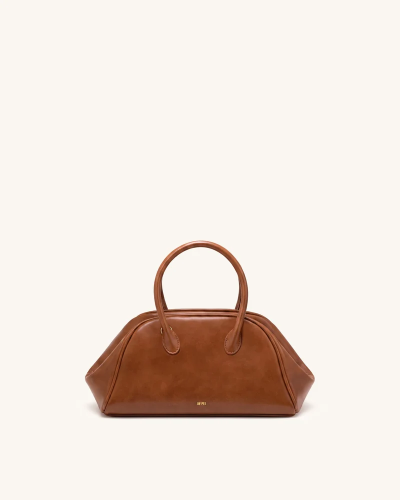 Veda Sac bowling finition vintage - Marron selle