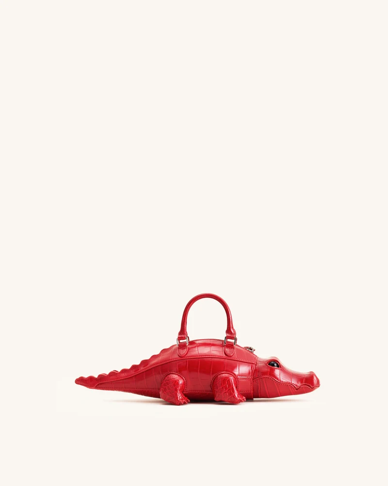 Jayden Sac à main fantaisie crocodile - Rouge