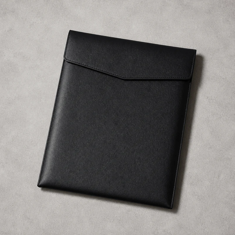 Pochette Porte-Document A4 à Rabat en Simili Cuir