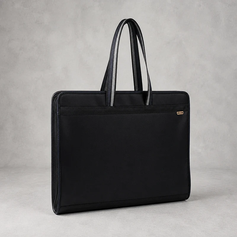 Sac Porte-Document Homme A3 en Toile Oxford Zippée