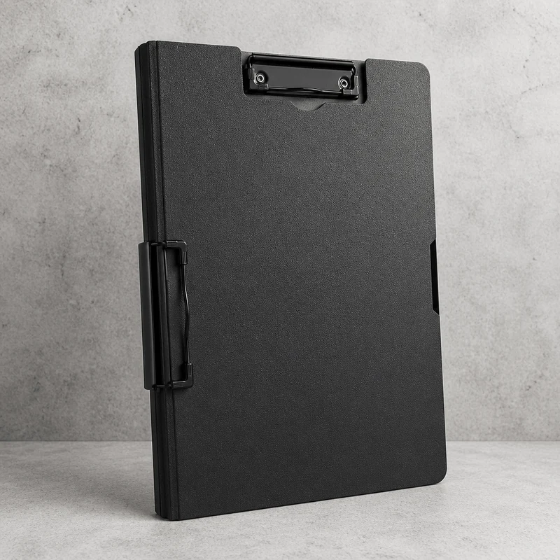 Porte-Document Bureau A4 Rigide avec Pince Stylo