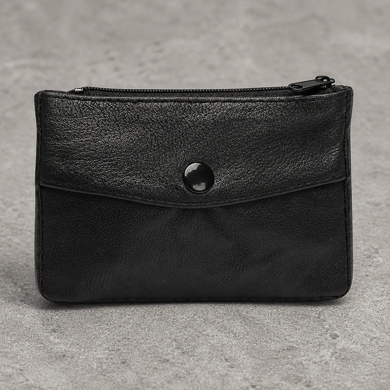 Porte-Monnaie Homme en Cuir Souple, Petit ou Grand
