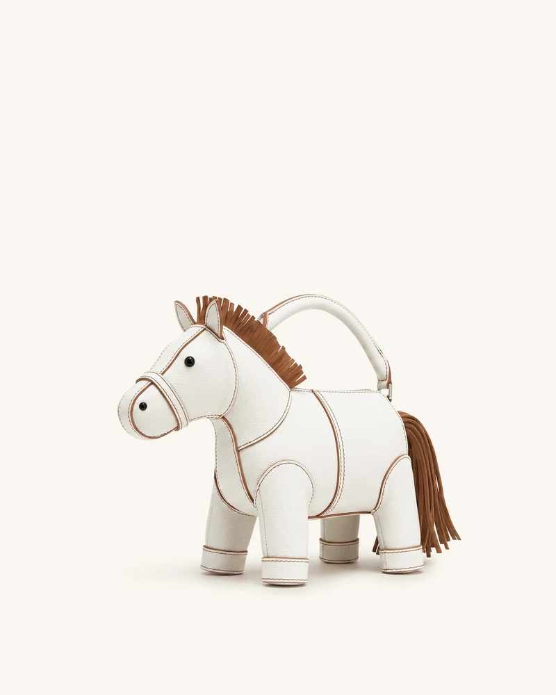 Harper Sac à main à poignée supérieure Horse - Blanc