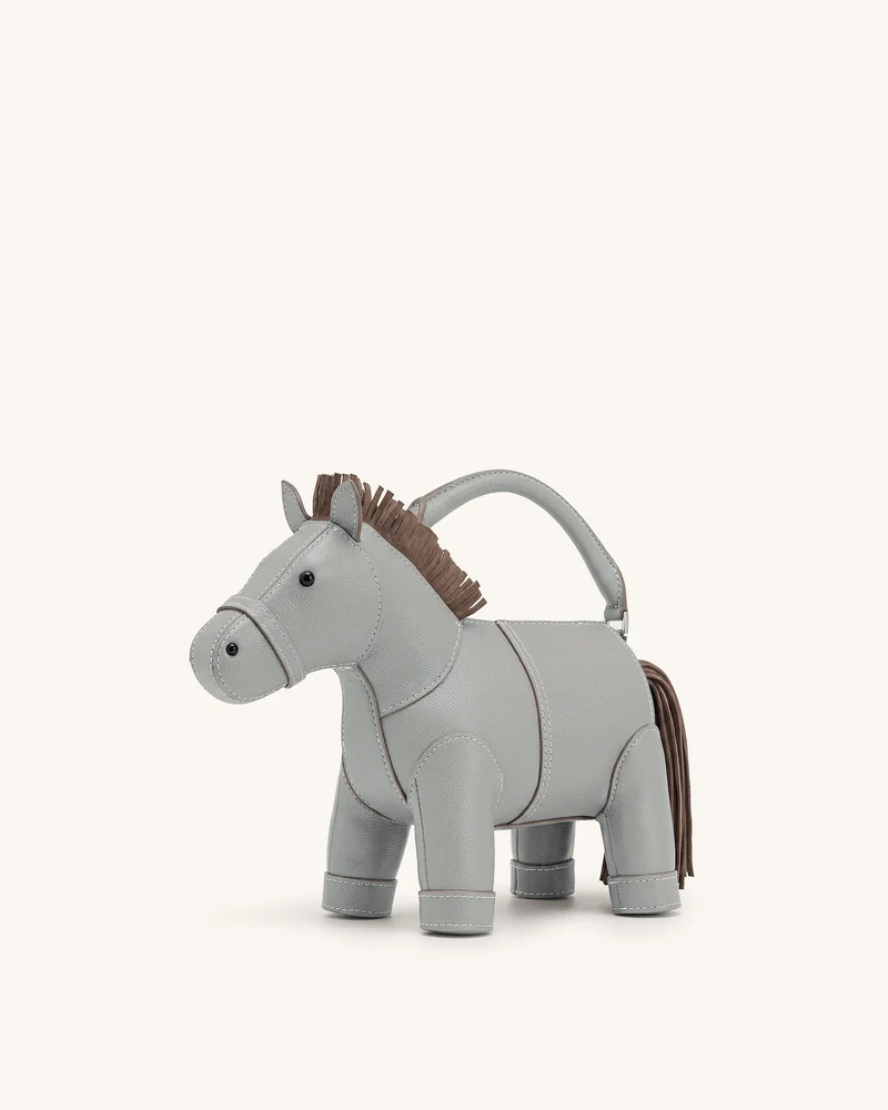 Harper Sac à main à poignée supérieure Horse - Gris