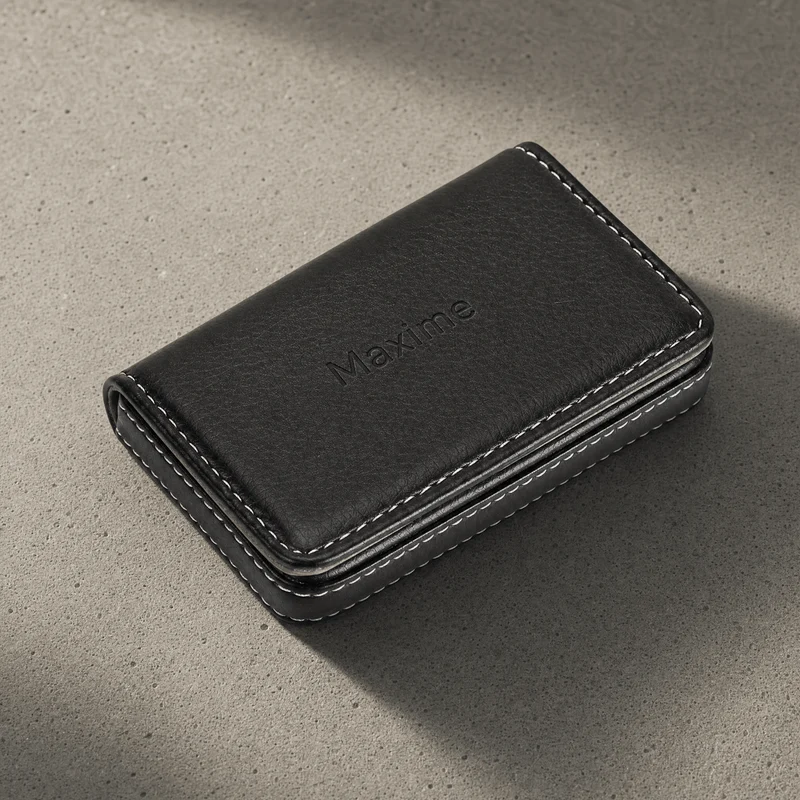 Porte-Cartes Homme Personnalisé Magnétique à Graver