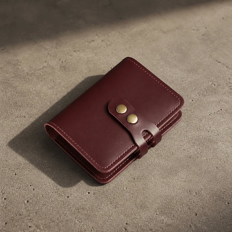 Porte-Cartes Homme Format Classeur à Pochettes
