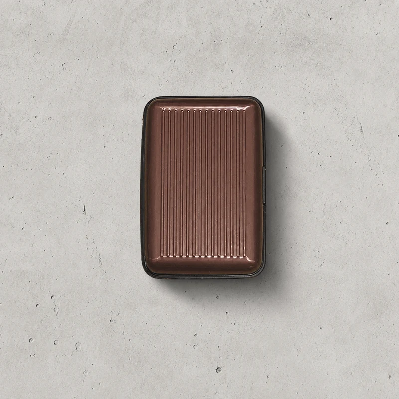 Porte-Cartes Homme Aluminium Compact à Soufflet