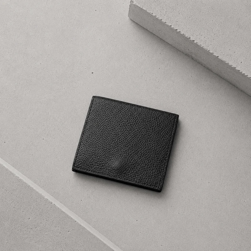 Porte-Cartes Homme en Cuir de Vache Véritable à Rabat