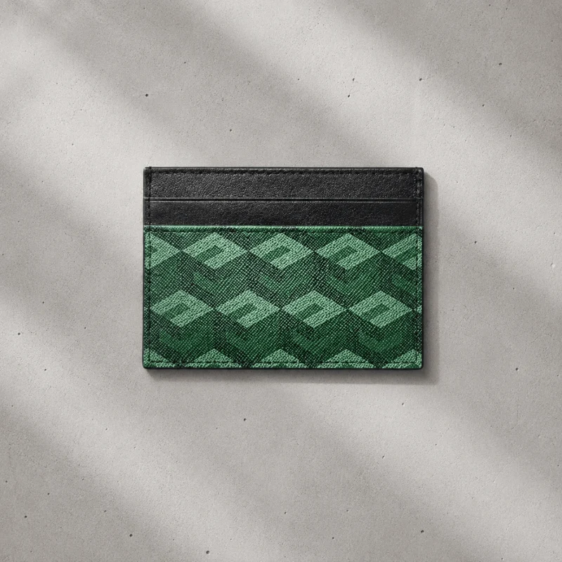 Porte-Cartes Homme Cuir Luxe Slim à Monogramme