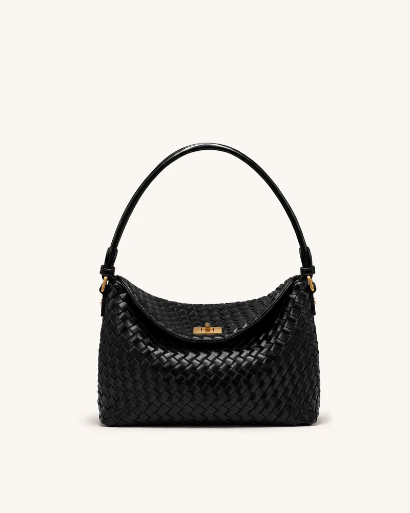 Lucia Sac Hobo tressé - Noir