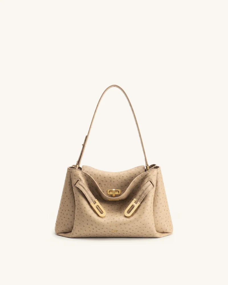 Rhea Sac porté épaule à double boucle - Camel