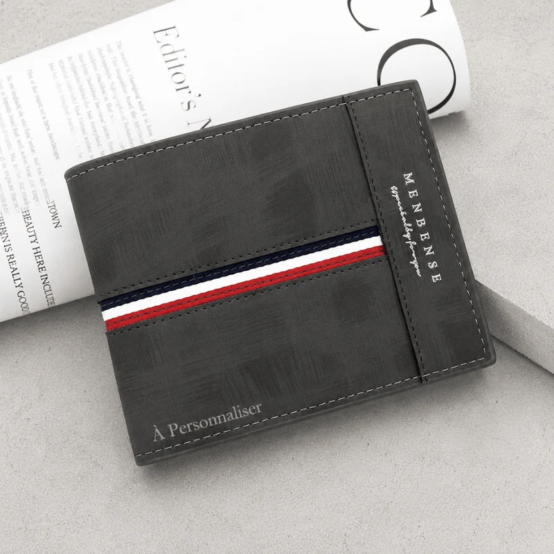 Portefeuille Homme Personnalisable Prénom et Date