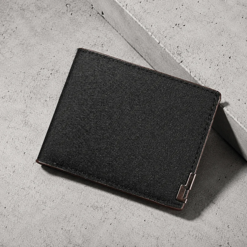 Portefeuille Homme en Tissu 2 Volets Carte d'Identité