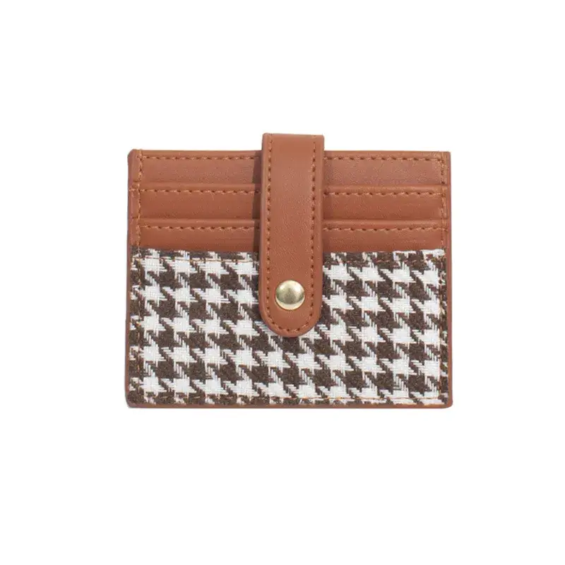 Porte-Carte Femme Pied de Poule