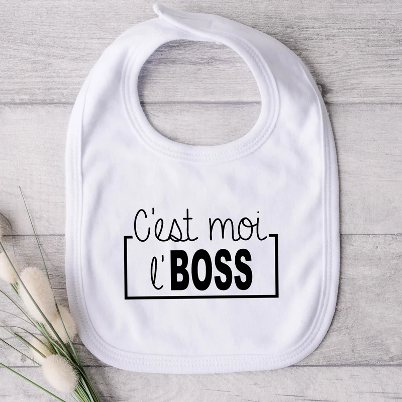 Bavoir pour bébé - C'est moi l'BOSS