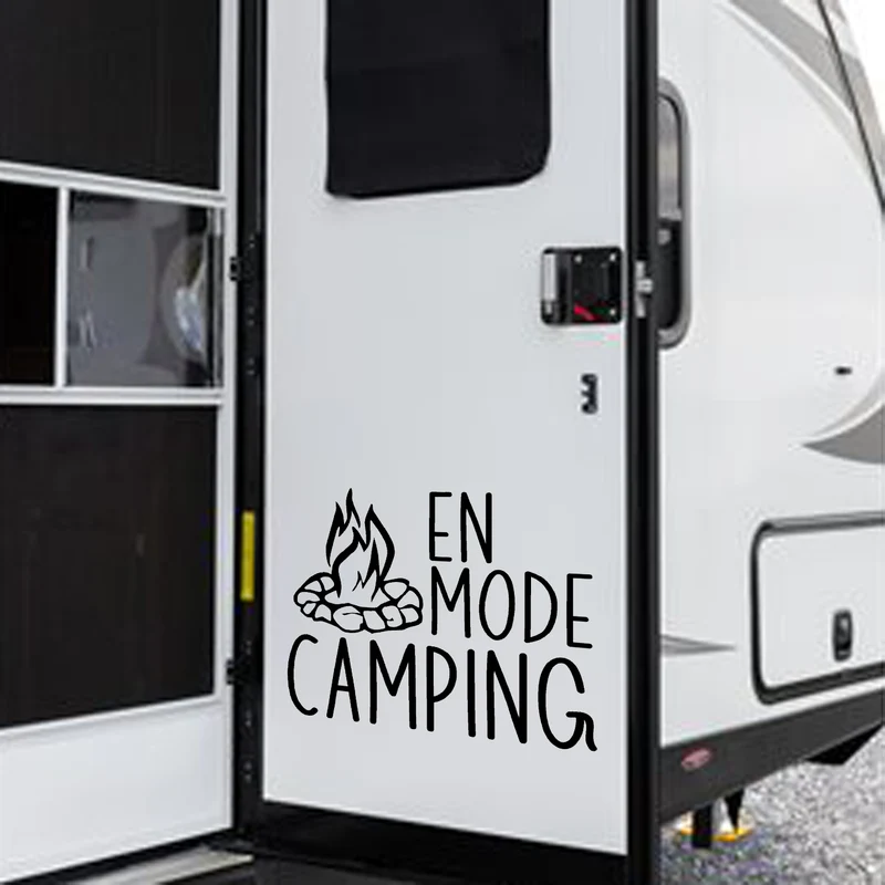Décalque de vinyle - VR - En mode camping (PLUSIEURS FORMATS)