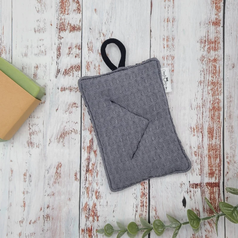Éponge Réutilisable, Lavable et Compostable – Grise