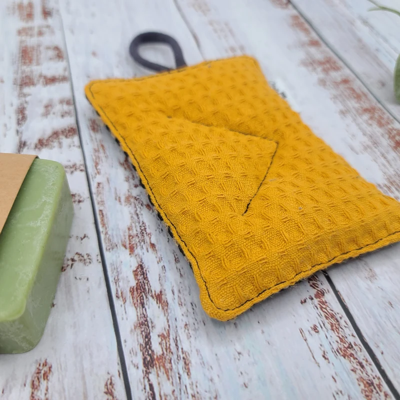 Éponge Réutilisable, Lavable et Compostable – Jaune