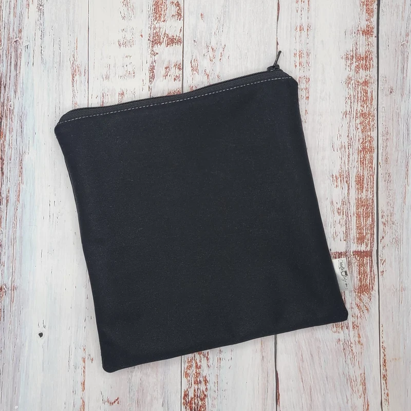 Sac réutilisable pour collation ou sandwich – Noir