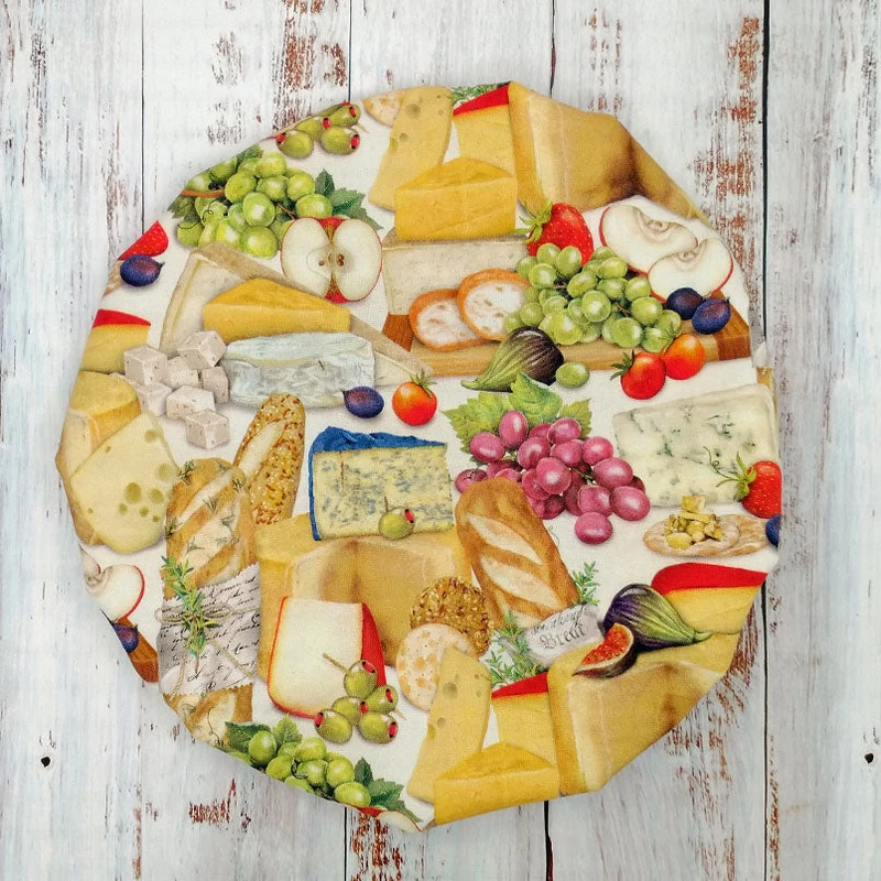 Couvre-Bols (housse) Réutilisables - Collection Fromages