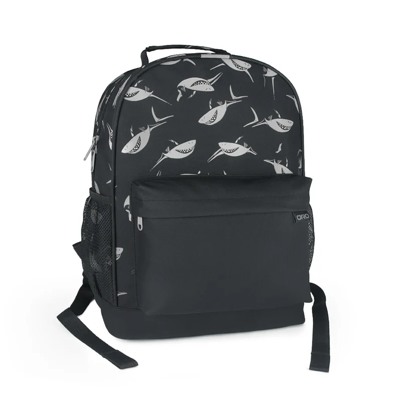 Requins - Sac à dos avec pochette à l'avant (Oro)