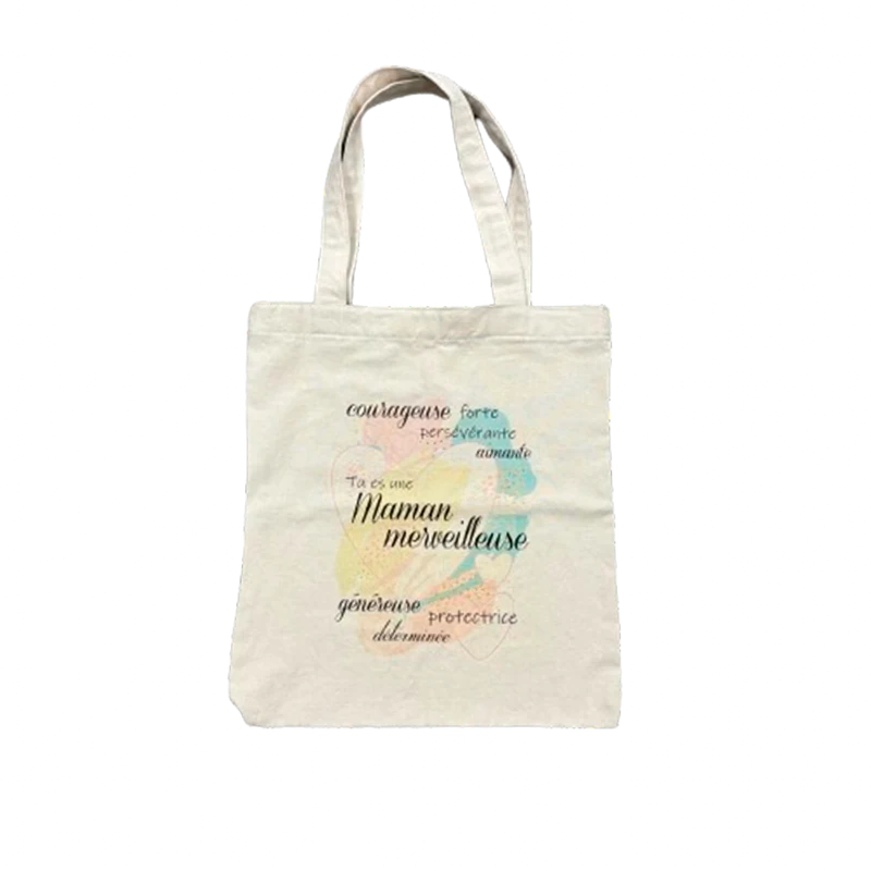 Sac de coton - courageuse. forte....