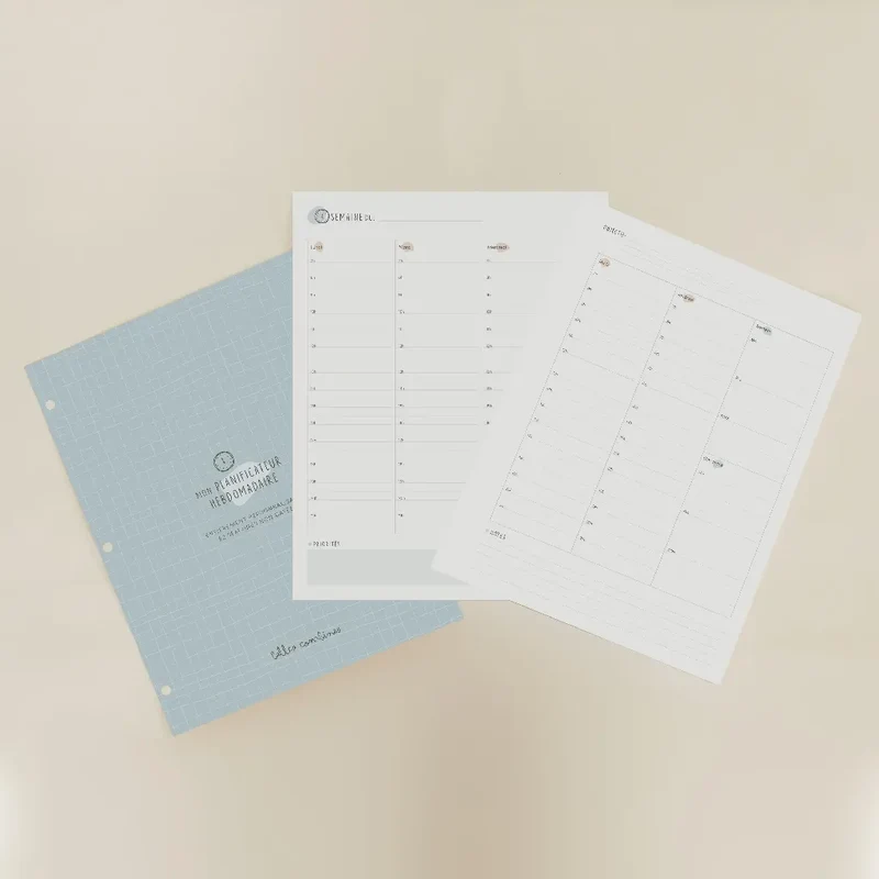 Mon planificateur Hebdomadaire - Version Papier