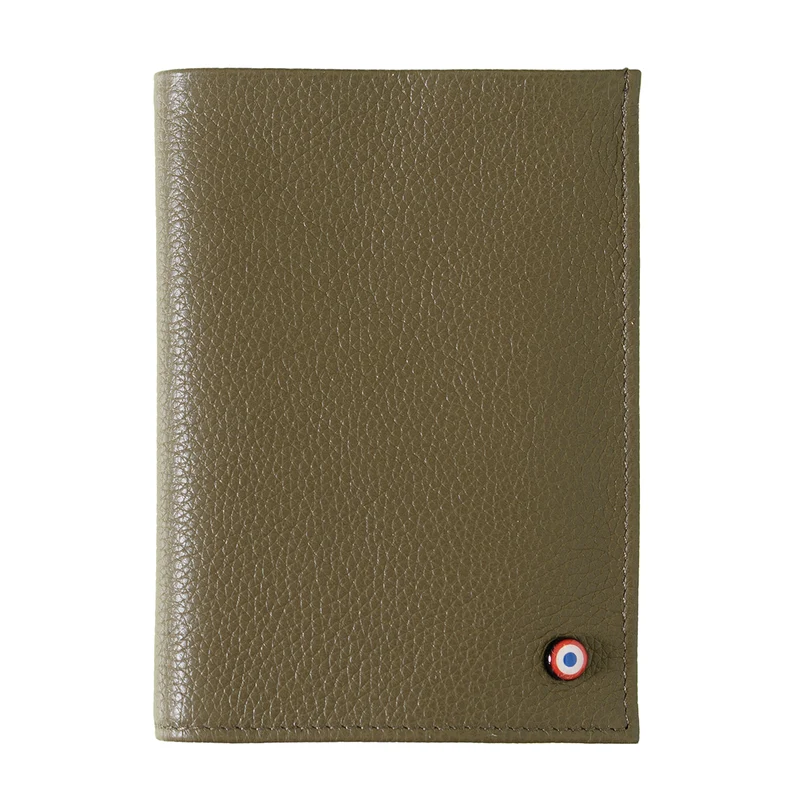 Albert Cuir Grainé Grand portefeuille Café Viennois