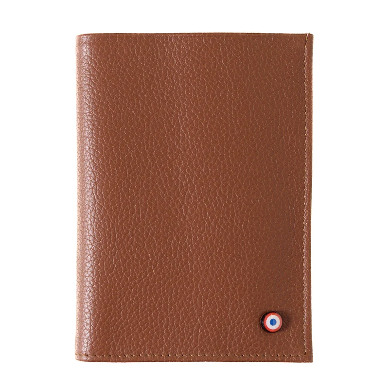 Albert Cuir Grainé Grand portefeuille Châtaigne Boisée