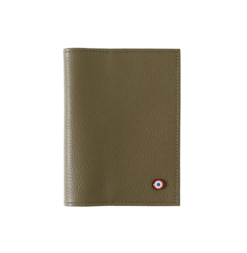 Louis Cuir Grainé Porte Passeport Café Viennois