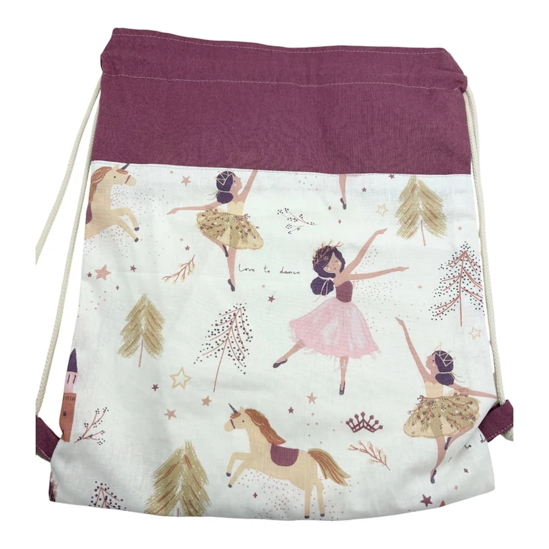 Pochon à cordon " Ballet de Fée " Personnalisable - Le petit sac à Trésors