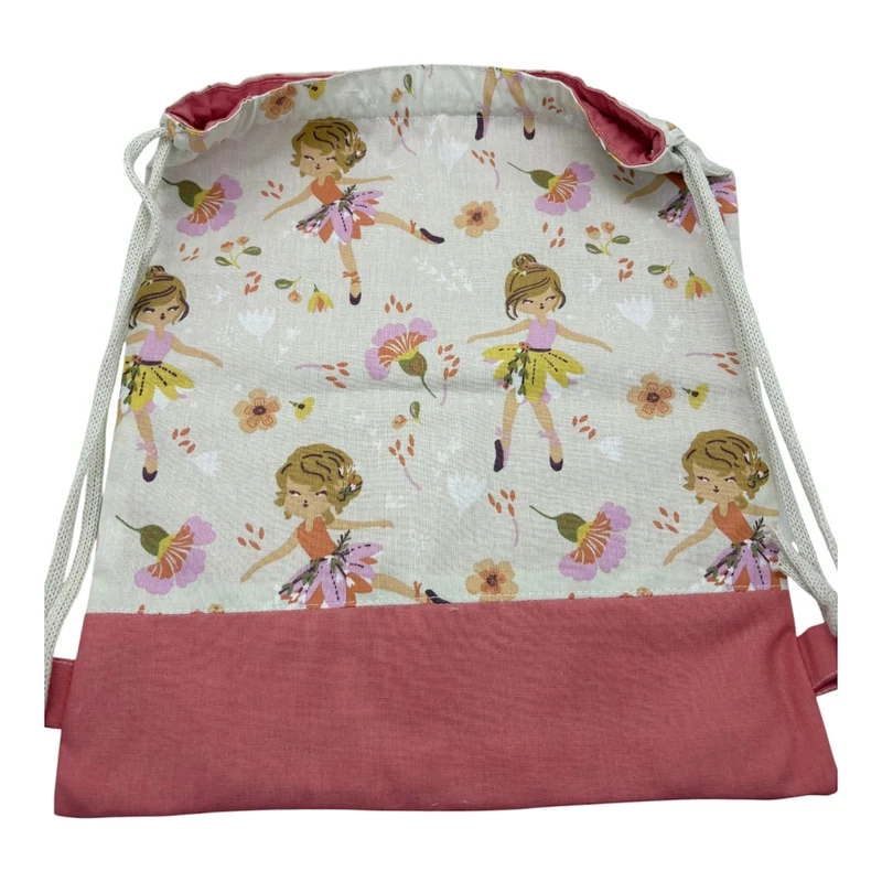 Pochon à cordon " Chassé - Croisé" Personnalisable - Le Petit Sac à Trésors